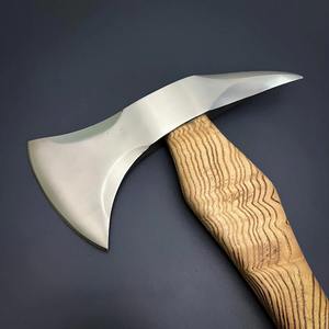 Hacha de Batalla Vikinga de Acero al Carbono Forjado, Hecha a Mano, de Alta Calidad, Grado Industrial, para Camping, Supervivencia y Corte de Madera, Cuchillos NM - Product Image 6