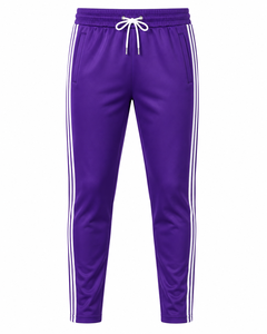 Conjunto Deportivo Personalizado Color Morado, Ropa Deportiva Transpirable, Chaqueta Ligera con Cierre y Pantalones Jogger - Product Image 5