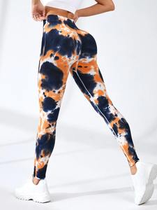 Wholesale Stylish Premium Slim Fit Yoga <b>Leggings</b> for <b>Women</b> Scrunch Butt Spandex Nylon Workout Pants with Solid <b>Pattern</b> - Product Image 6