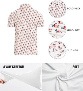 Polo en tissu tricoté respirant pour homme de grande taille Polo de style vintage à manches courtes pour homme - Product Image 5