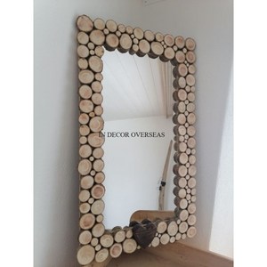 High Standard Quality Wooden Made Attractive Look Frame Rectangle Shape Mirror For Home And Hotel Living Room <b>Decoration</b> Supply - Product Image 4