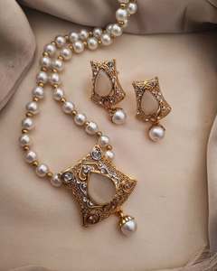 Gran oferta, joyería, collar de Esmeralda, conjunto de collar de pendientes de lujo para mujer para regalos de Festival - Product Image 2