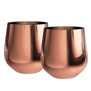 Black Copper Glass Stylish Set Of 2 For Wine Drink Clubs Cafe Decor Elegant Barware Premium Gifting And Modern Dining Use - Product Image 5