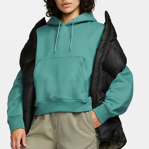 Sudaderas con capucha de algodón y poliéster de gran tamaño en blanco de peso pesado sudaderas con capucha de rizo francés para mujer sudaderas con capucha lisas personalizadas para mujer - Product Image 6