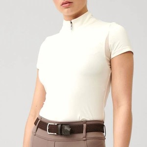 Nouveauté Chemise équestre technique élégant vêtements personnalisés en vrac en gros à manches courtes équitation couche de base chemises hautes - Product Image 2