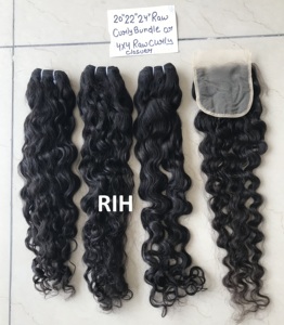 Mèches malaisiennes à cuticules alignées en vison avec fermeture, cheveux humains vierges non traités, vente en gros de vendeurs de cheveux indiens - Product Image 6