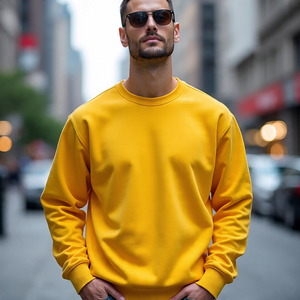 <b>Mens</b> <b>Pullover</b> Sweatshirts Breathable Knitted Winter Sweat Shirts Custom Logo Soft and Cozy <b>Pullover</b> <b>for</b> Casual Wear - Product Image 5