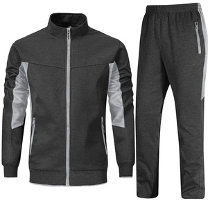 Ensemble de survêtement deux pièces pour homme, vêtements de sport d'hiver, vêtements de sport de rue, vêtements de sport de gym, tissu technique en polaire, entraînement, écologique, respirant, jogging - Product Image 1