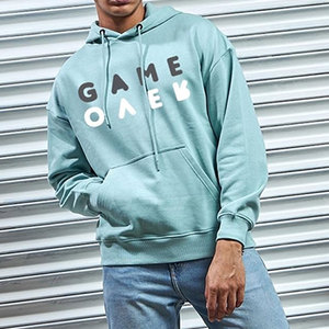 Sudadera con Capucha Oversize Básica de Algodón 100% de Alto Gramaje, Ajuste Regular, Forro Polar Suave, Color Liso, para Invierno, Casual, Uso Exterior y Urbano - Product Image 2