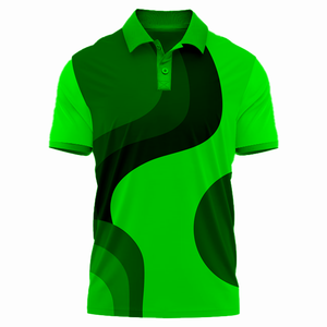 เสื้อเชิ้ตผู้ชายแบบเรียบ ผ้าเจอร์ซีย์โพลีเอสเตอร์ 100% กันยับ ปักลาย แขนสั้น ขายส่ง MOQ ต่ำ - Product Image 3