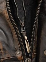 Veste en cuir de vachette couche supérieure pour hommes Slim Fit col montant capuche à la mode fabricant de veste de moto en cuir de vachette couche supérieure
