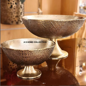 Vente chaude doré décoratif dernière conception en métal vaisselle de table bols de service - Product Image 6