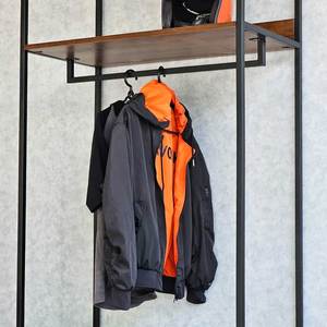 Magnifique porte-manteau en bois d'hévéa de 84x45x220cm avec 8 tiroirs pour salon - Product Image 5