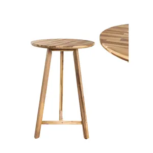 Bar Tables Wood Wholesale Made From Acacia Wood Making Rattan Dining Chair OEM Service Custom Print Box Vietnam Supplier