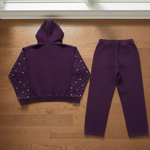 Survêtement pour homme en strass de qualité supérieure, design respirant, sur mesure, vêtements décontractés à manches longues, survêtement pour homme en strass - Product Image 2