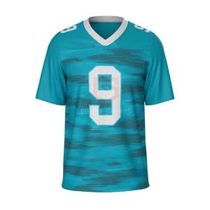 Custom American Football Jersey <b>Orange</b> Mesh Breathable Tackle Twill Number Pro Team Uniform Youth Adult Full Sublimation - Product Image 2