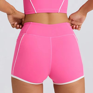 กางเกงโยคะขาสั้นผู้หญิง แห้งเร็ว เอวสูง กางเกงวิ่งออกกำลังกาย กางเกงเลกกิ้งฟิตเนสสำหรับฤดูร้อน กิจกรรมกลางแจ้ง - Product Image 4