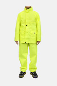 Lightweight Comfortable <b>PVC</b> <b>Raincoat</b> Reflective Logo Print Waterproof Windproof Packable Hood for Camping Outdoor Use - Product Image 3