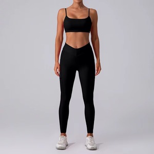 Wholesale 2.0 Eidtion Sexy Seamless Lightweight 100% Cotton High Waist Sports Bra Top <b>Shorts</b> <b>Leggings</b> Fitness Gym Women Yoga Set - Product Image 4