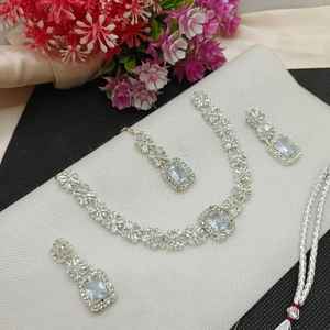 Conjunto de Collar y Pendientes de Novia Tradicional India al por Mayor, Joyería Artificial, Joyería de Moda de Alta Calidad - Product Image 2