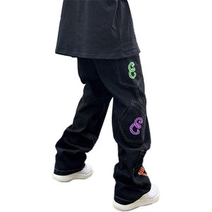 Low Moq Venta caliente moda Retro marrón pantalón lavado gradiente adelgazamiento alta calidad pierna recta pantalón Casual Jeans para hombres OEM - Product Image 4