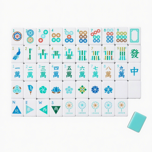 <span class=keywords><strong>Mahjong</strong></span> artisanal OEM/ODM, 160 tuiles en acrylique, <span class=keywords><strong>Mahjong</strong></span> occidental personnalisé, quatre couches, jeu de <span class=keywords><strong>Mahjong</strong></span> lagunaire - Product Image 4