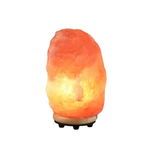 Vente en gros Ampoule de variateur de lumière Base en bois Décoration Cristal naturel Pierre de roche Lampes au sel rose de l'Himalaya Dimmable - Product Image 2