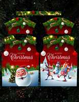 Chemises de tir personnalisées légères pour Noël, grandes tailles, motif uni, 260 grammes, polyester/coton, écologiques, séchage rapide, col contrastant