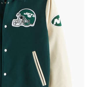 แจ็คเก็ตวาร์ซิตี้ สไตล์ใหม่ คอตั้ง ทุกขนาด ทุกสี ผ้าขนสัตว์ผสมคุณภาพสูง สำหรับผู้ชายและผู้หญิง ป้องกันแบคทีเรีย ขนแกะ - Product Image 2