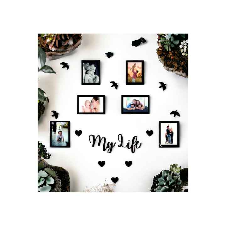 My Live Framed Photo Memory Corner Wooden Wall Decor