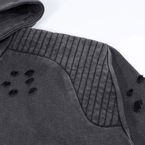 Sudadera con Capucha para Hombre, Estilo Y2K, Lavado Vintage, 100% Algodón, Gruesa, Precio Directo de Fabricante OEM - Product Image 3