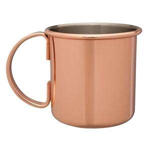 Nueva llegada taza de cobre martillado con mango de latón taza de cobre mula de Moscú cerveza cóctel bebida tazas de cobre - Product Image 2