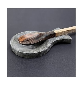 Reposacucharas de Mármol de Diseño Moderno, Pinzas para Ollas, Soporte para Cucharón y Tenedor, Tamaño Personalizado, Duradero, Ecológico, Apto para Lavavajillas - Product Image 1
