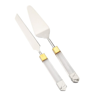 Juego de servidor de cuchillo de pastel de boda de acero inoxidable de alta calidad personalizado para despedida de soltera aniversario de boda cumpleaños - Product Image 4