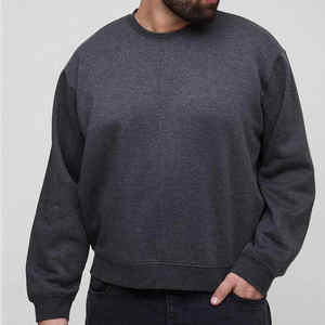 OEM Light <b>Black</b> Brayden <b>Crew</b> <b>Neck</b> <b>Sweatshirt</b> Regular Fit Soft Fleece Pullover 100% Cotton Unisex Casual Wear Wholesale - Product Image 1