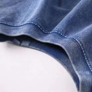 Blankl 100% algodón camisetas recortadas de gran tamaño para mujer Casual sólido manga corta Camisetas negro piedra lavado Top recortado Tops recortados - Product Image 2