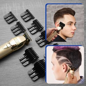 Lot de 8 embouts de coupe professionnels pour tondeuse de barbier, de 1/32 à 5/4 pouces, avec clip à ressort métallique, alimentation électrique USB - Product Image 1