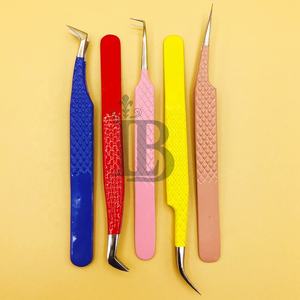 Pinces de qualité supérieure, pinces professionnelles, pinces à cils très demandées, acier inoxydable, volume russe, offre de logo, vison - Product Image 2