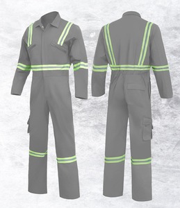 Overol de Trabajo de Algodón Puro Reflectante con Múltiples Bolsillos para Mayor Seguridad y Comodidad - Product Image 2