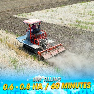 Tractor de orugas turbo HOGICO HG-80VN de 80HP, diésel, con orugas de goma, maquinaria agrícola para campos de arroz - Product Image 5