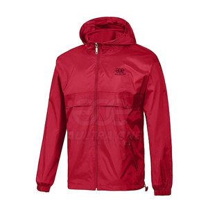 Modern Hooded Windbreaker <b>Jacket</b> with <b>Lightweight</b> Material Front Logo Streetwear Style-for Travel <b>Running</b> & Winter Use - Product Image 2