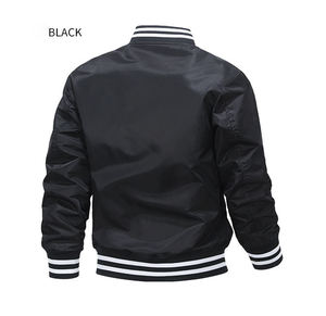 Tendance chaude Grande Taille Imperméable Bomber Varsity Jacket Vert Logo Personnalisé Baseball Survêtement pour Hommes S-6XL - Product Image 3