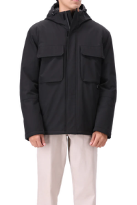 Veste en toile imperméable pour homme, grande taille, avec capuche et fermeture éclair, conçue pour la randonnée, le trekking, les voyages en ville, emballage en tambour - Product Image 3