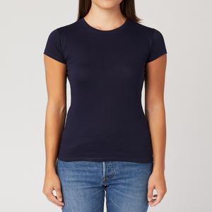 Haute qualité meilleure vente article dames T-shirt en gros bas prix col rond à la mode femmes filles séchage rapide T-shirt - Product Image 3