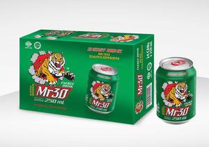 Fabricante de Vietnam MR30 Bebida energética de 250ml de alta calidad OEM ODM Caja de etiqueta privada Embalaje Carbonato de taurina primario - Product Image 3