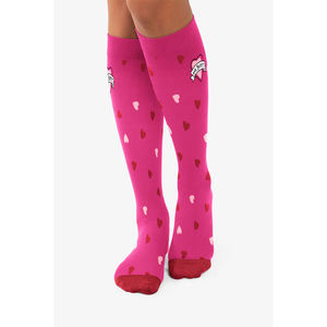Calcetines hasta la rodilla de compresión con textura personalizada para cuidado de enfermería para mujer, calcetines deportivos suaves que absorben la humedad para uso diario, Viajes - Product Image 1