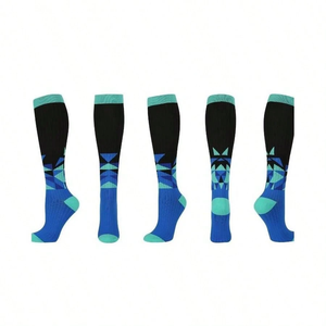 Spandex 20-30mmHg <b>Women</b> Men Casual Knee High Work Traveling <b>Compression</b> Self-heating, Thermal <b>Socks</b> for Men - Product Image 3