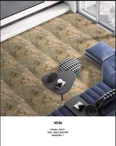 กระเบื้องเซรามิกสีดำทองหรูหราสไตล์อิตาลียุโรปกระเบื้องเคลือบเงาขนาดใหญ่กระเบื้องปูพื้นศิลปะในร่มผู้ผลิตอินเดีย - Product Image 6