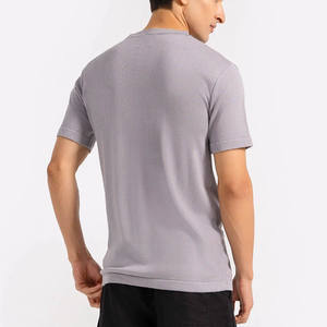 Camiseta de Algodón Grueso Personalizable para Hombre, Verano 2025, Impresión de Logotipo Personalizado, Alta Calidad, Venta al Por Mayor - Product Image 5