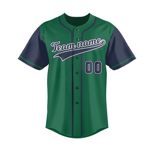 Maillot de Baseball vierge de haute qualité pour hommes dernière conception prix de gros maillots de Baseball vierges 100% Polyester hommes maillot de Baseball - Product Image 2